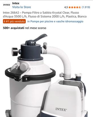 Pompa filtro a sabbia piu clorinatore