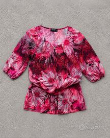 Rinascimento Abito Donna Floreale Fucsia S