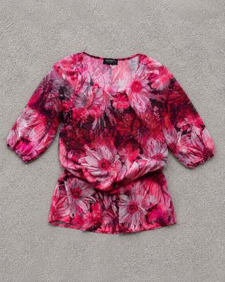 Rinascimento Abito Donna Floreale Fucsia S