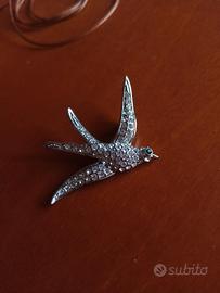 ciondolo rondine vintage 