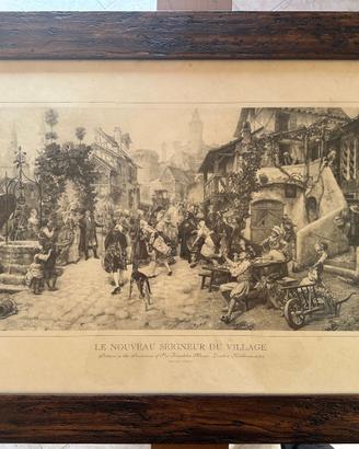 Grande quadro “Le Nouveau Seigneur du Village”
