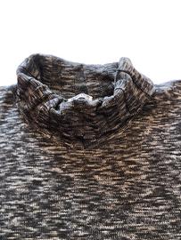 Maglione donna lana Merino grigio melange tg L/XL