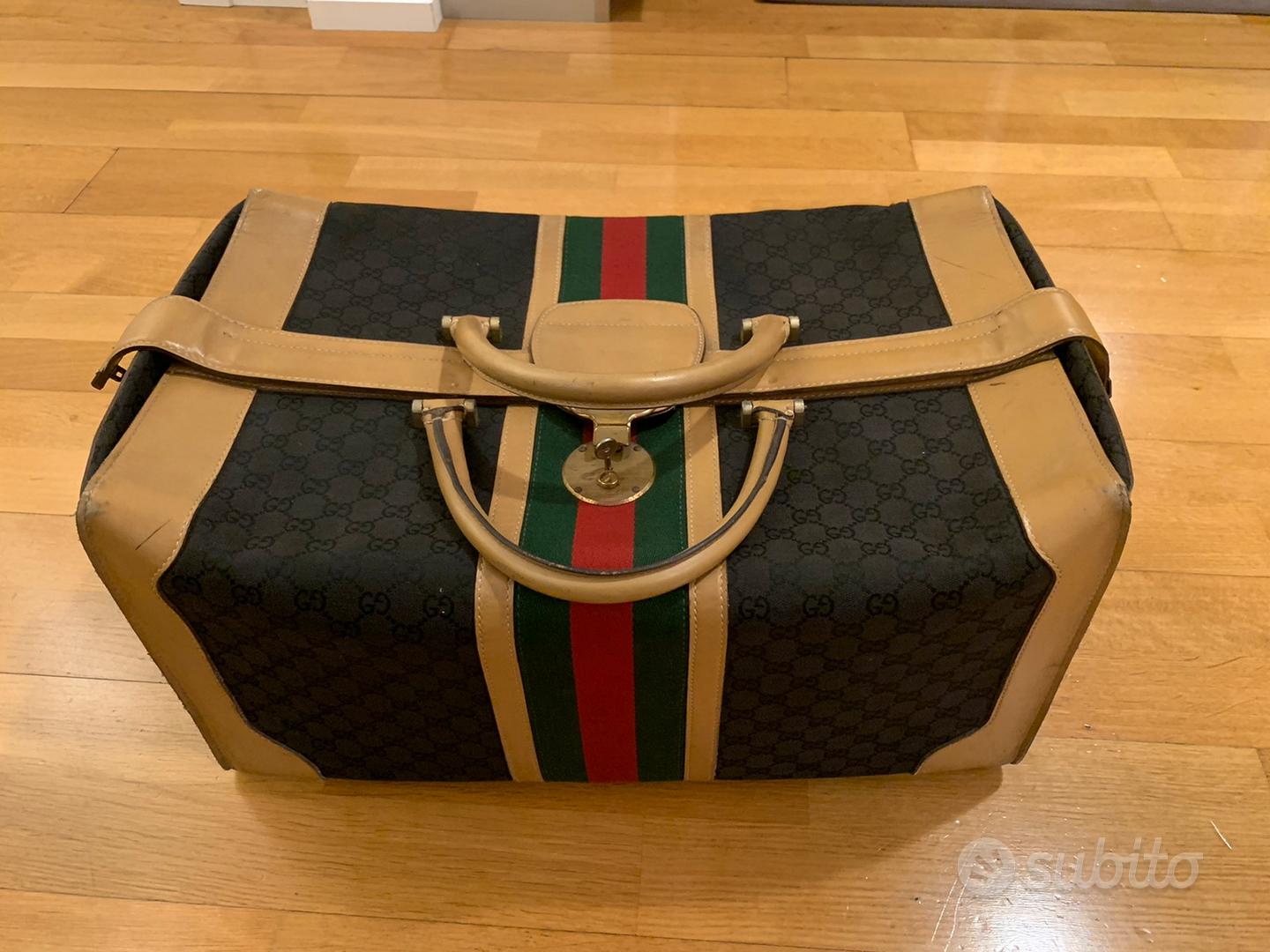 Baule gucci viaggio vintage collezione anni 70 80 Abbigliamento e Accessori In vendita a Savona