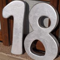 Numeri 1 e 8 grandi e robusti x feste