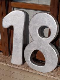 Numeri 1 e 8 grandi e robusti x feste