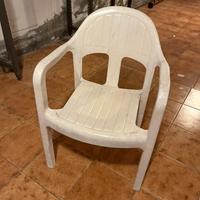 Sedie in resina da giardino