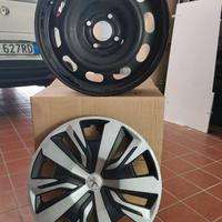 SET DI 4 CERCHI IN ACCIAIO 16" PEUGEOT 2008 (P24)
