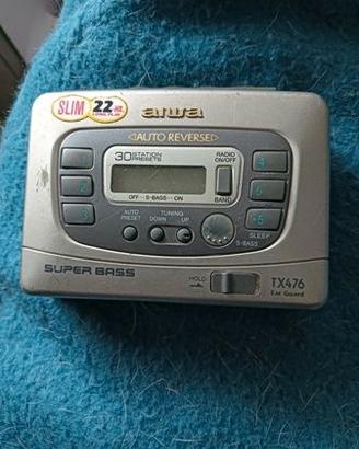 Walkman Aiwa TX476 funzionante Radio e lettore