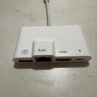Adattatore da iPhone a Ethernet RJ45 HDMI