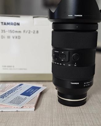 Tamron 35-150mm f 2-2.8 sony in garanzia