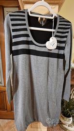 Maxi maglia grigia Nero Giardini