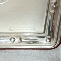 Cornice laminata argento grande