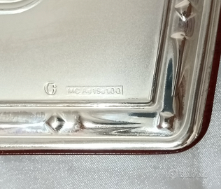 Cornice laminata argento grande