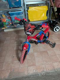 bicicletta spiderman 