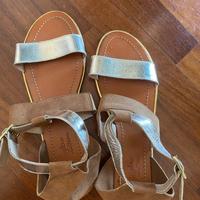Mellow Yellow Paris Sandals – Camel & Gold – 42