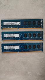 Lotto RAM DDR3 8GB per PC Desktop
