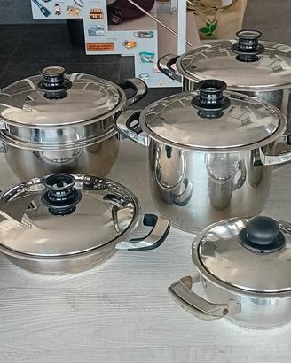 batteria di pentole 
