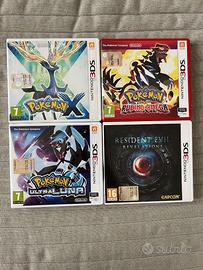 Giochi 3DS Pokémon e Resident Evil