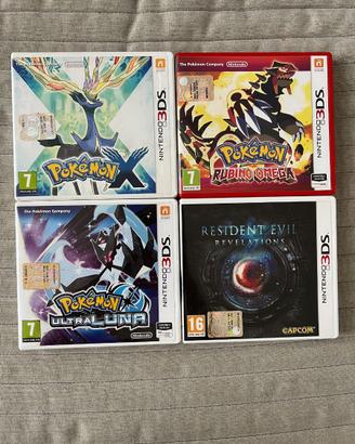 Giochi 3DS Pokémon e Resident Evil