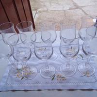 set bicchieri di varie misure