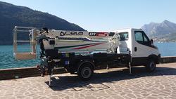 Piattaforma aerea CELA DT 25 metri con sbarco in q