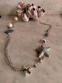 Collana etnica vintage + orecchini omaggio