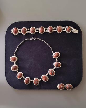 Set vintage argento - collana+bracciale+orecchini