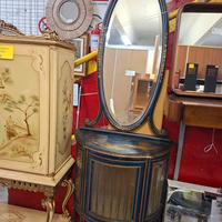 Vetrinetta con specchio ovale