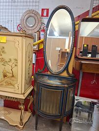 Vetrinetta con specchio ovale