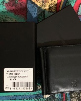Momo Design portafogli uomo pelle nera