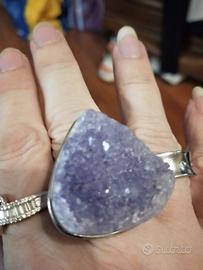 Anello vero ametista