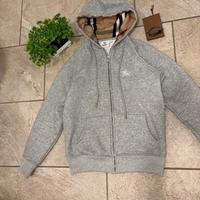 felpa burb3rry zip come nuova taglia S