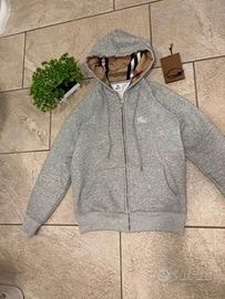 felpa burb3rry zip come nuova taglia S