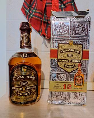 CHIVAS REGAL 12,  ANNI 80,  ORIGINALE E SIGILLATO.