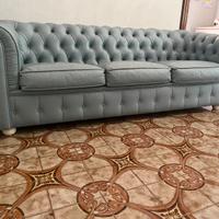 Divano pelle modello chester frau