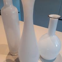 tris di vasi in vetro soffiato