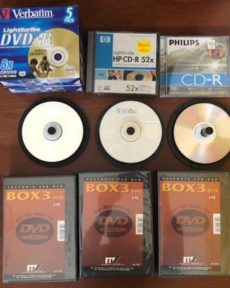 CD + DVD masterizzabili + Custodie