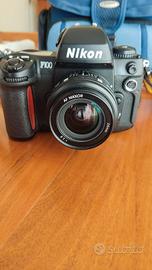 Nikon F100 + AF Nikkor 24mm f/2.8 + tracolla Nikon