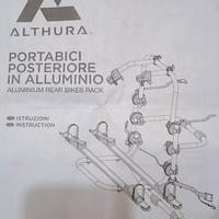 Portabici posteriore in alluminio Althura