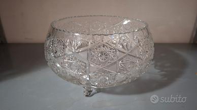 vaso in cristallo rotondo