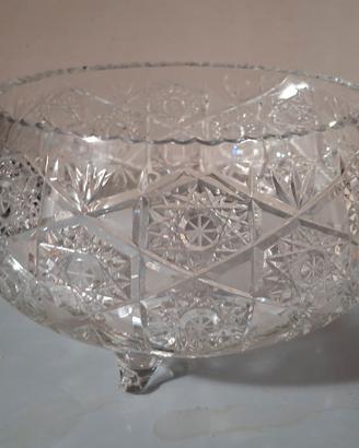 vaso in cristallo rotondo