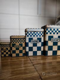 barattoli latta francesi vintage