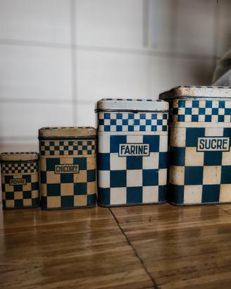 barattoli latta francesi vintage