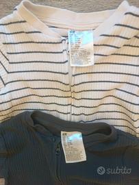 Set Body pigiama maniche lunghe cotone Hm 12-18 me