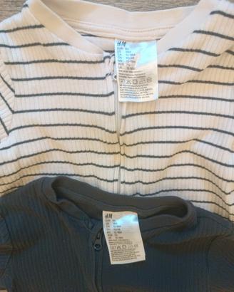 Set Body pigiama maniche lunghe cotone Hm 12-18 me