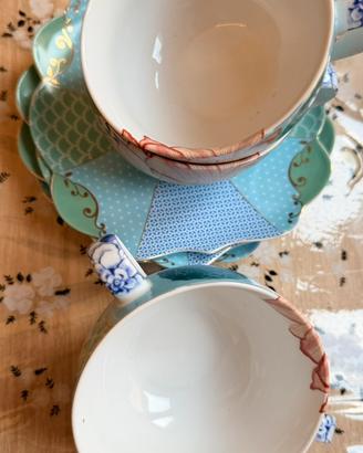 Set tè Pip Studio “Royal Multi” per 4