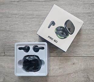 🖤 Auricolari wireless PRO 60 ● custodia con luci
