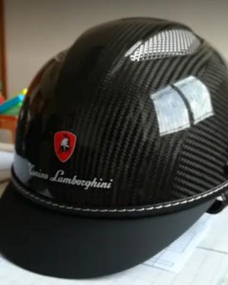 casco carbonio equitazione Lamborghi gp1