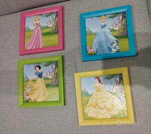 QUADRETTI PRINCIPESSE DISNEY 