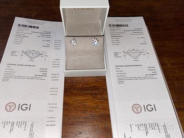 ORECCHINI DIAMANTI PUNTO LUCE, 6.02ct, 3EX, VS1, F